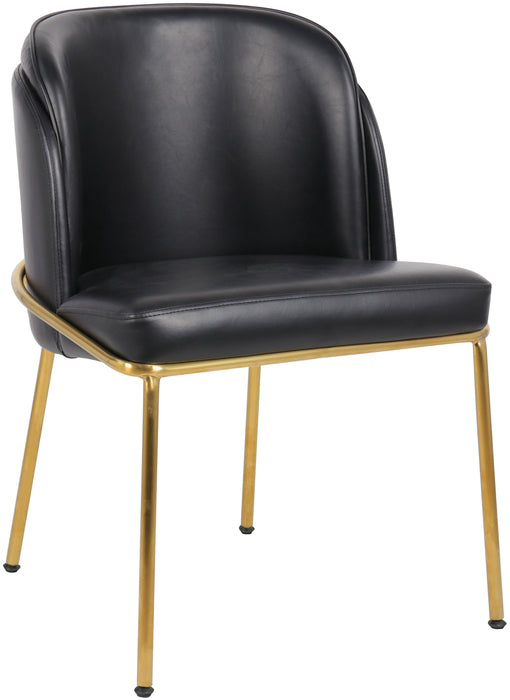 Jagger - Dining Chair (Set of 2) - Black - Faux Leather