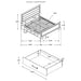 Holmgren - Panel Bed With Side Drawers Furniture Max