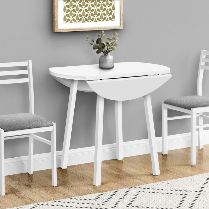 3 Pieces Dining Table Set, Small, Drop Leaf, Contemporary & Modern 8th Street
