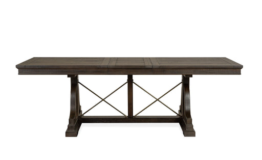 Westley Falls - Trestle Dining Table - Graphite Magnussen Furniture