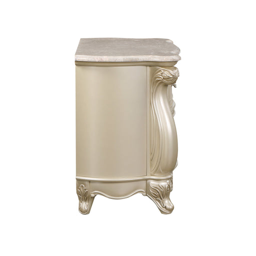Monique - Nightstand With Marble Top - Champagne New Classic