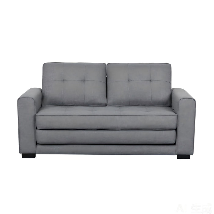 Upholstered Pull Out Sleeper Loveseat US Pride