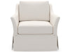 Madison - Skirted Swivel Chair, Special Order - White Universal Furniture