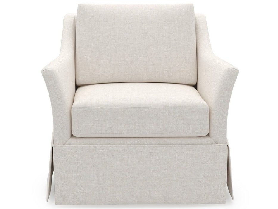 Madison - Skirted Swivel Chair, Special Order - White Universal Furniture