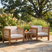 Outdoor Club Chair & Rope Arm And Cushions Noble House