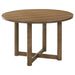 Graham - Round Dining Table With X Cross Base - Walnut Furniture Max