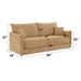 Cadie - Sofa With 2 Pillows - Mocha Acme