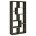 8 Shelf Geometric Bookcase Furniture Max