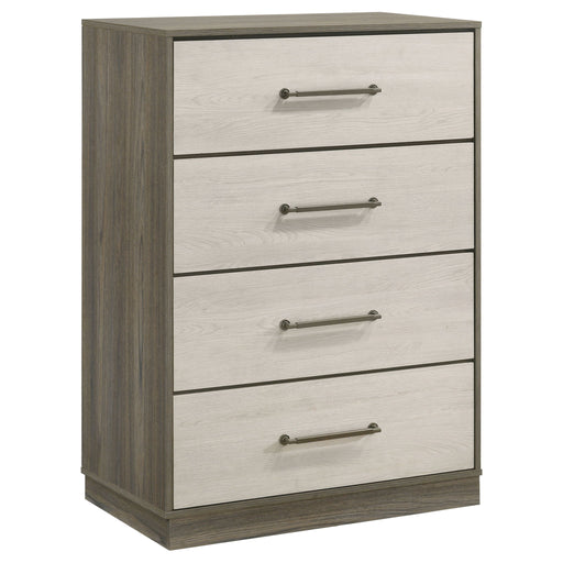 Edmondson - 4 Drawer Chest - Natural / Gray Furniture Max