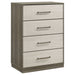Edmondson - 4 Drawer Chest - Natural / Gray Furniture Max