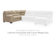 SimpleJoy - LAF Sofa With Corner Wedge - Sand Signature Design by Ashley®