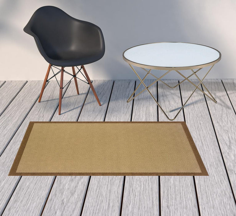 2' X 4' Area Rug Indoor & Outdoor - Beige