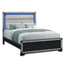 Soulmarie - Bed With LED Lighting And Padded Headboard Global Furniture USA