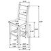 Cressley - Counter Chair (Set of 2) - Light Oak Furniture Max