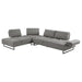 Harnal - L-Shape Sectional Adjustable Back Comfort Focused Sofa - Taupe Furniture Max