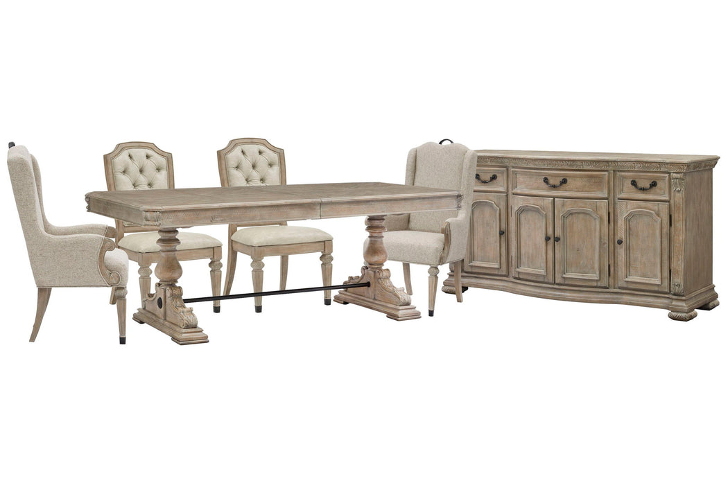 Marisol - Extendable Trestle Dining Table Set Magnussen Furniture
