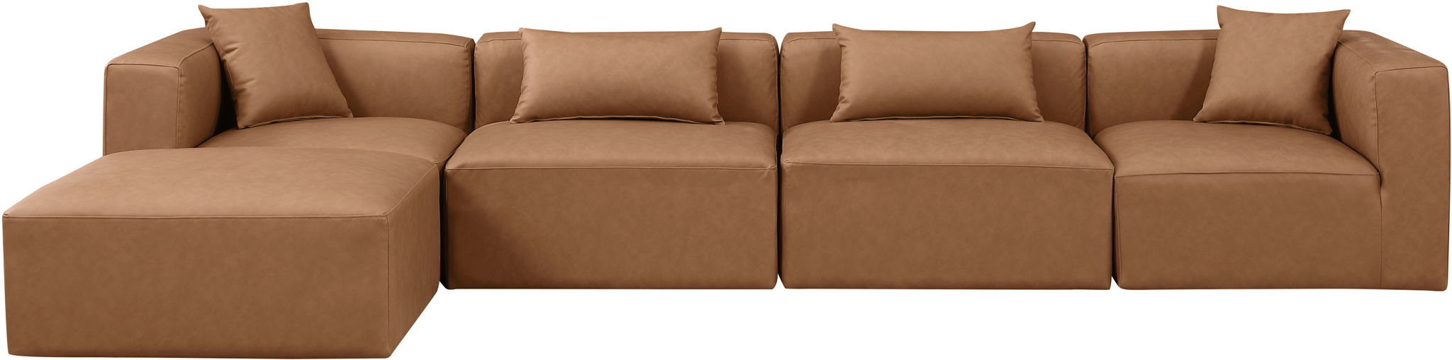 Cube - 5 Piece Modular Sectional With Chaise Meridian Furniture