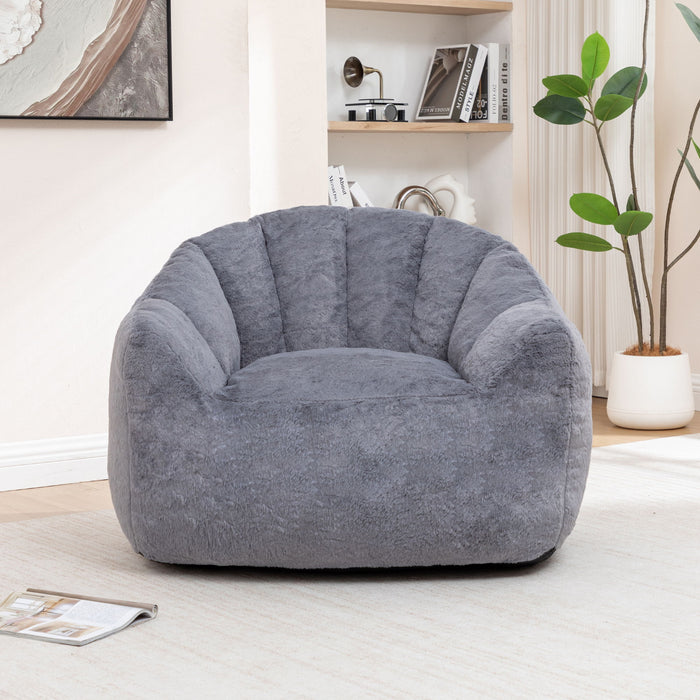 Beanbag Chair, Beanbag Sofa Chair With Armrests Stuffed High Density Foam Home Essentials