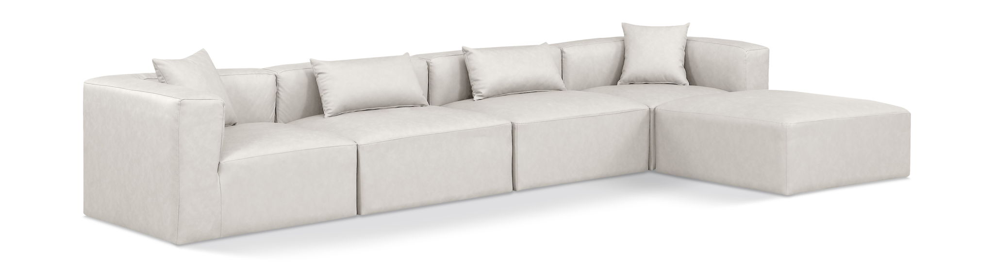 Cube - 5 Piece Modular Sectional With Chaise Meridian Furniture