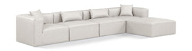 Cube - 5 Piece Modular Sectional With Chaise Meridian Furniture