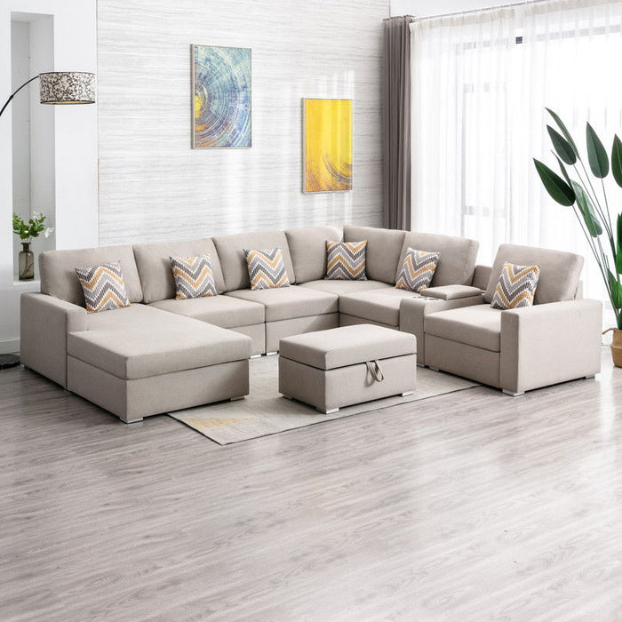 Nolan - 8 Piece Sectional Sofa With Interchangeable Legs