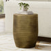 Johnsen - Morse Pattern Accent Table - Antique Brass Simpli-Home