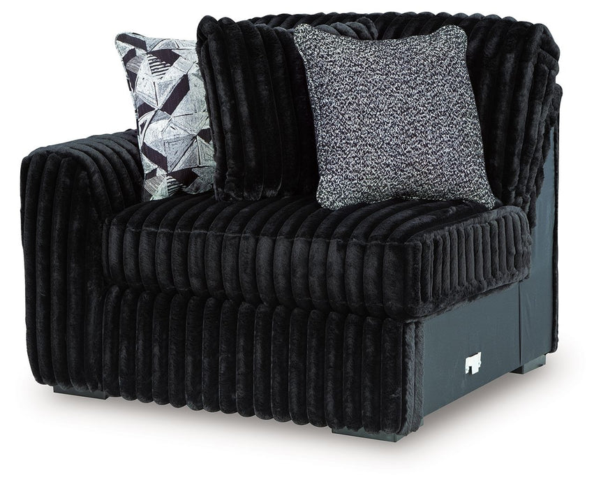 Midnight-Madness - LAF Corner Chair - Onyx
