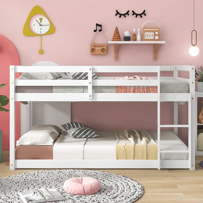 Twin Over Twin Floor Bunk Bed