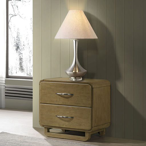 Tully - 2 Drawer Nightstand - Nutmeg Brown Furniture Max