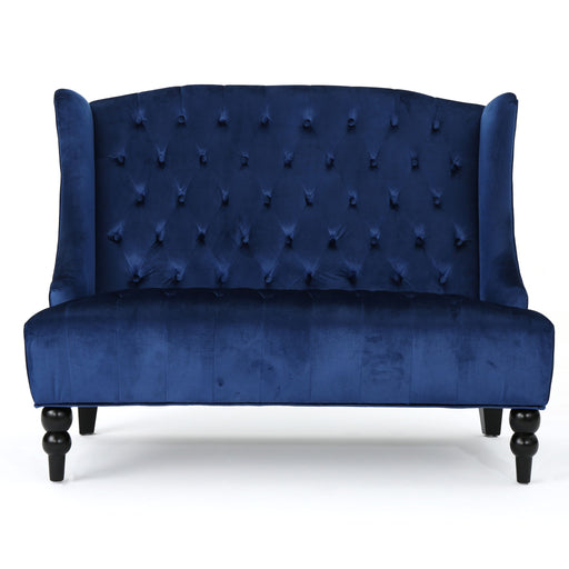 Nurturing - Upholstered Loveseat With Wing Back And Diamond Tufting Noble House