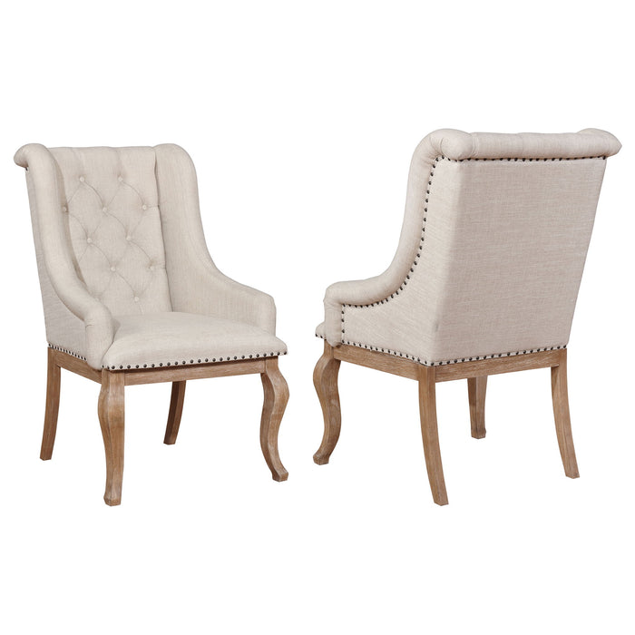 Fremont - Upholstered Dining With Button Tufted (Set of 2) - Brown Furniture Max