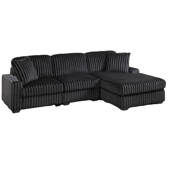 Sectional Sofa Set With Reversible Chaise, Living Room Furniture Home Essentials