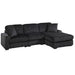 Sectional Sofa Set With Reversible Chaise, Living Room Furniture Home Essentials