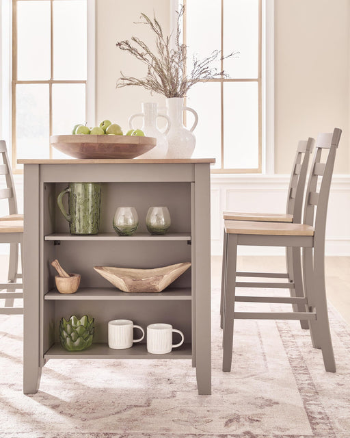 Harperfeld - Rectangular Dining Room Counter Table - Natural / Gray Signature Design by Ashley®