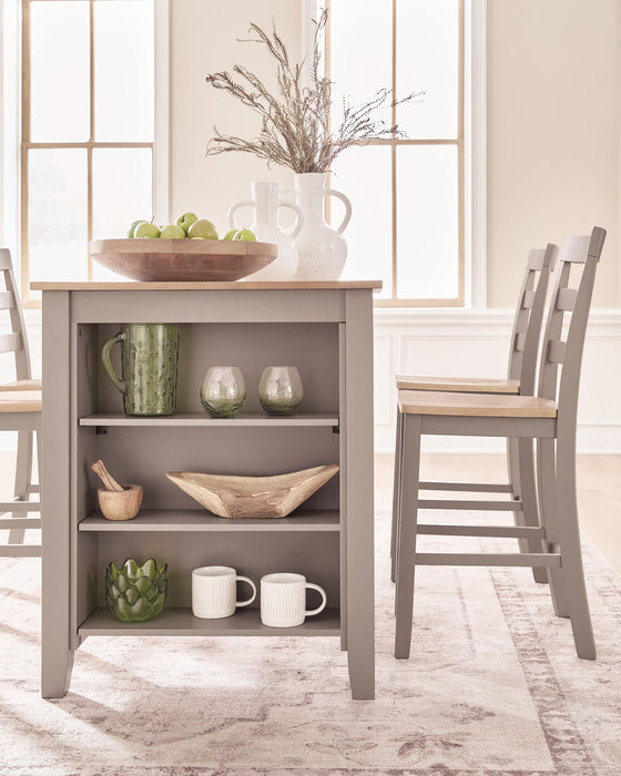Harperfeld - Rectangular Dining Room Counter Table - Natural / Gray Signature Design by Ashley®