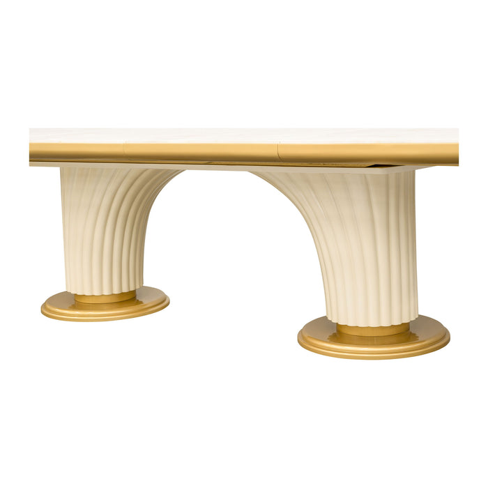 Scotts Square - Oval Dining Table - Light Champagne
