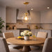 Gleam - Single Light Pendant Lamp With Clear Globe Satin - Antique Brass / Clear / Gold Ashcroft Furniture