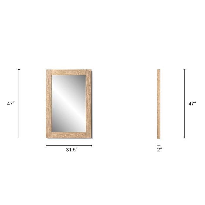 Langford - Wall Mirror - Light Brown Jennifer Taylor Home