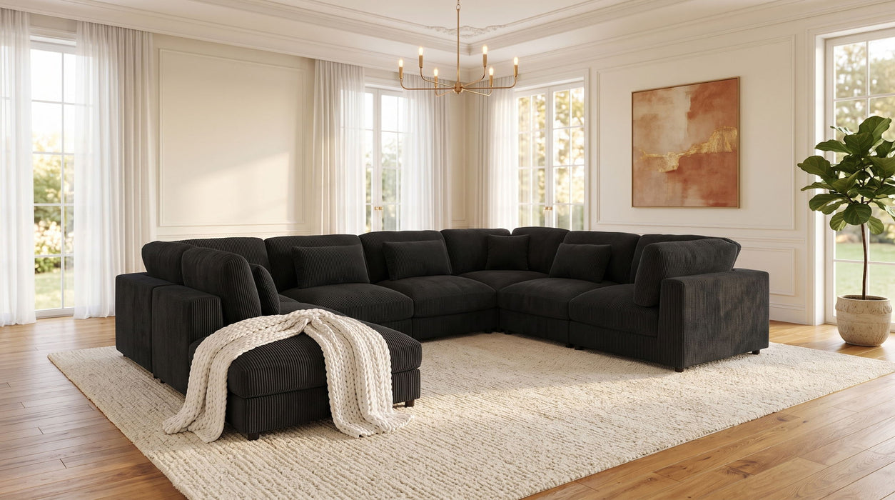 Upholstered Modular Sectional & Custom Configuration Home Essentials