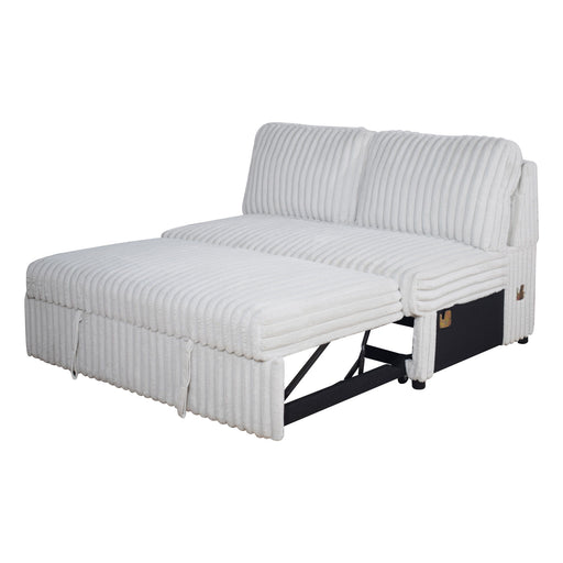 Bliss - Loveseat With Pull Out Bed - Mist Gray New Classic