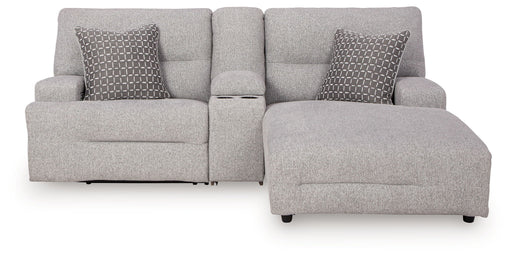 Acklen Place - 4 Pc. - 3-Piece Power Reclining Sectional Sofa With Raf Chaise, Wide Seat Power Recliner - Pewter Signature Design by Ashley®