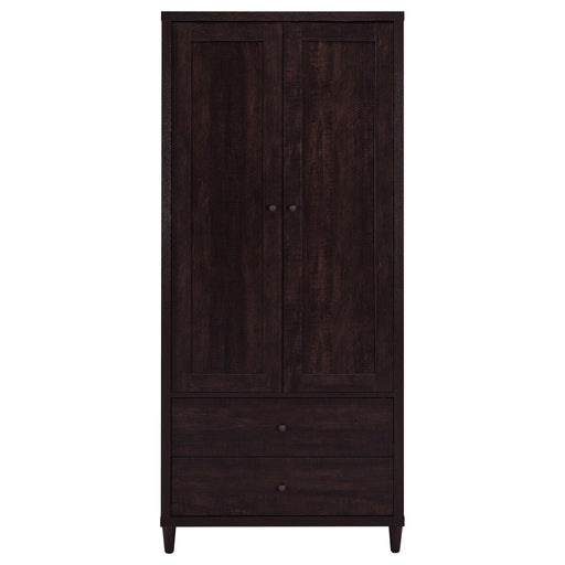 Nestor - 2 Drawer Tall Accent Cabinet With 2 Doors - Rustic Furniture Max