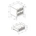 Accent Table & Storage Drawers - White 8th Street
