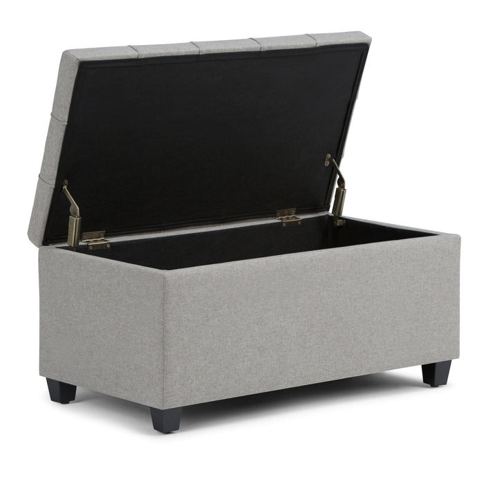 Sienna - Upholstered Storage Ottoman Bench Simpli-Home