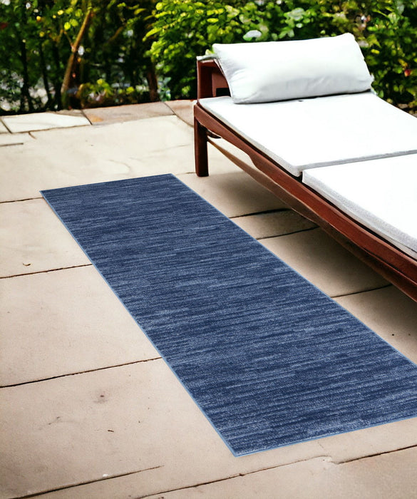 6' Non Skid Indoor / Outdoor Runner Rug - Blue