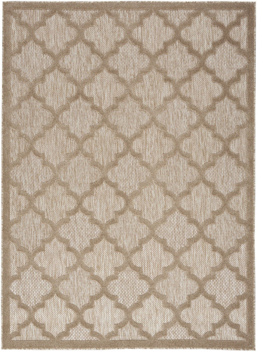 6' X 9' Geometric Flatweave Area Rug - Beige