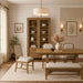 Tall Display Cabinet With Glass Doors Bernards Furniture