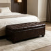 Elegant Tufted Storage Ottoman Bench Home Essentials
