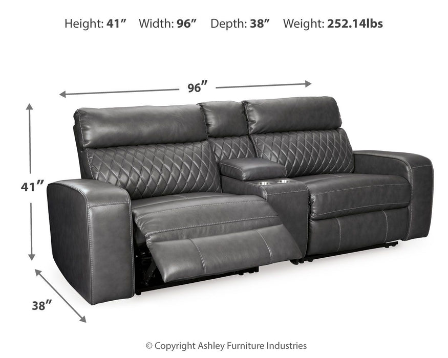 Samperstone - Power Reclining Sectional Signature Design by Ashley®