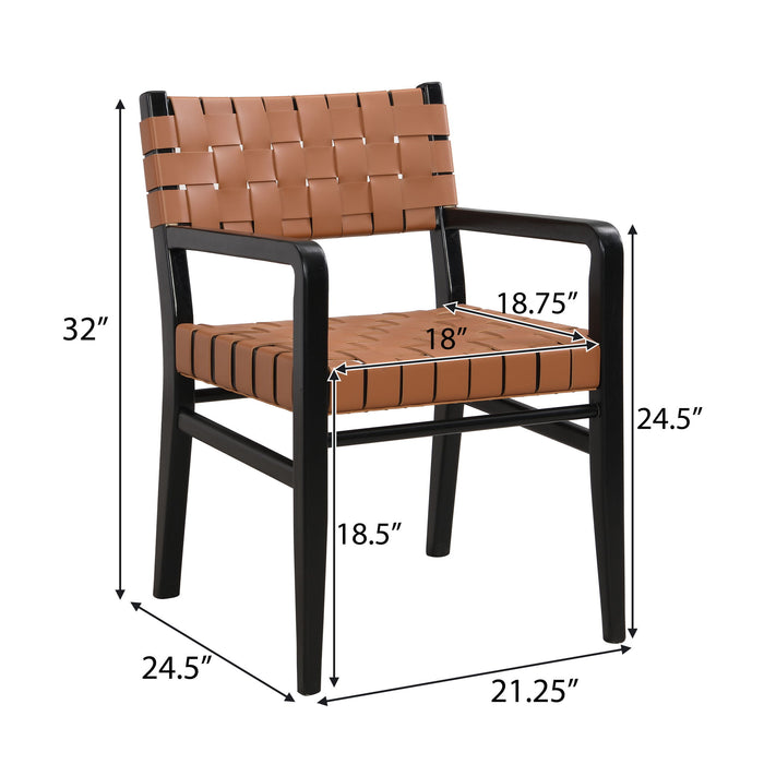 Modern Style Dining Chair With Upholstery Noble House